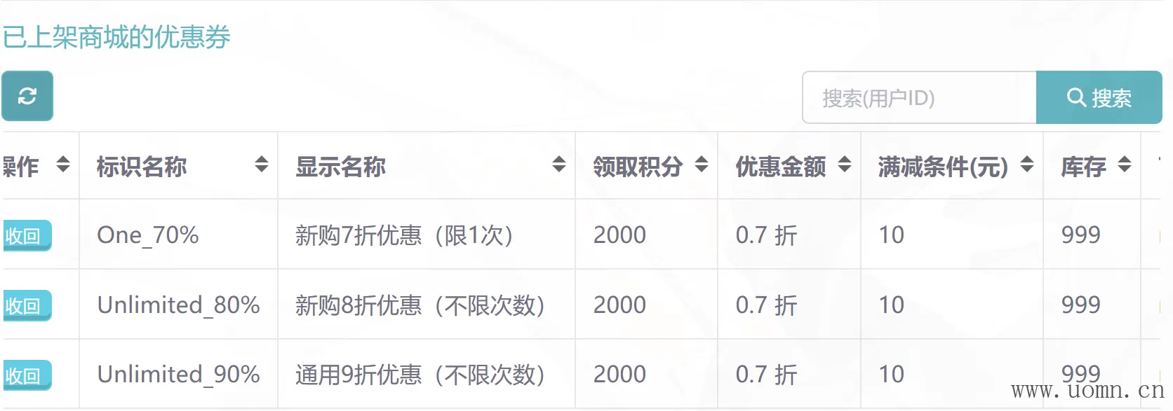 优惠详情